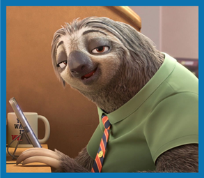 Personnages Disney O Flash Slothmore Zootopie